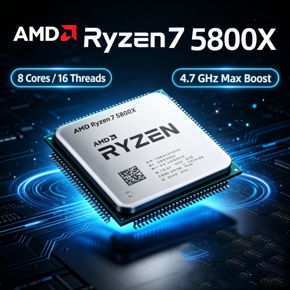 Amd Cpu Ryzen 7 - AMD Ryzen 7 5800X 8-core 16-thread