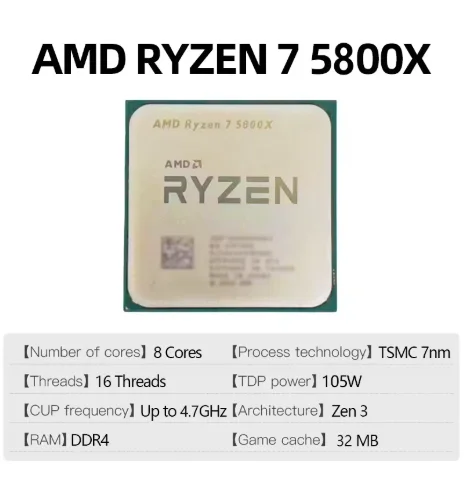 AMD Ryzen 7 5800X 8-core 16-th - Amd Cpu Ryzen 7 recensie en prijs