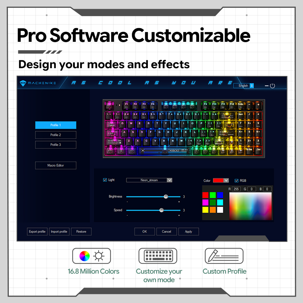 Machenike K500-B94 V2 Bedraad  - Gaming Keyboard Hot Swappable recensie en prijs