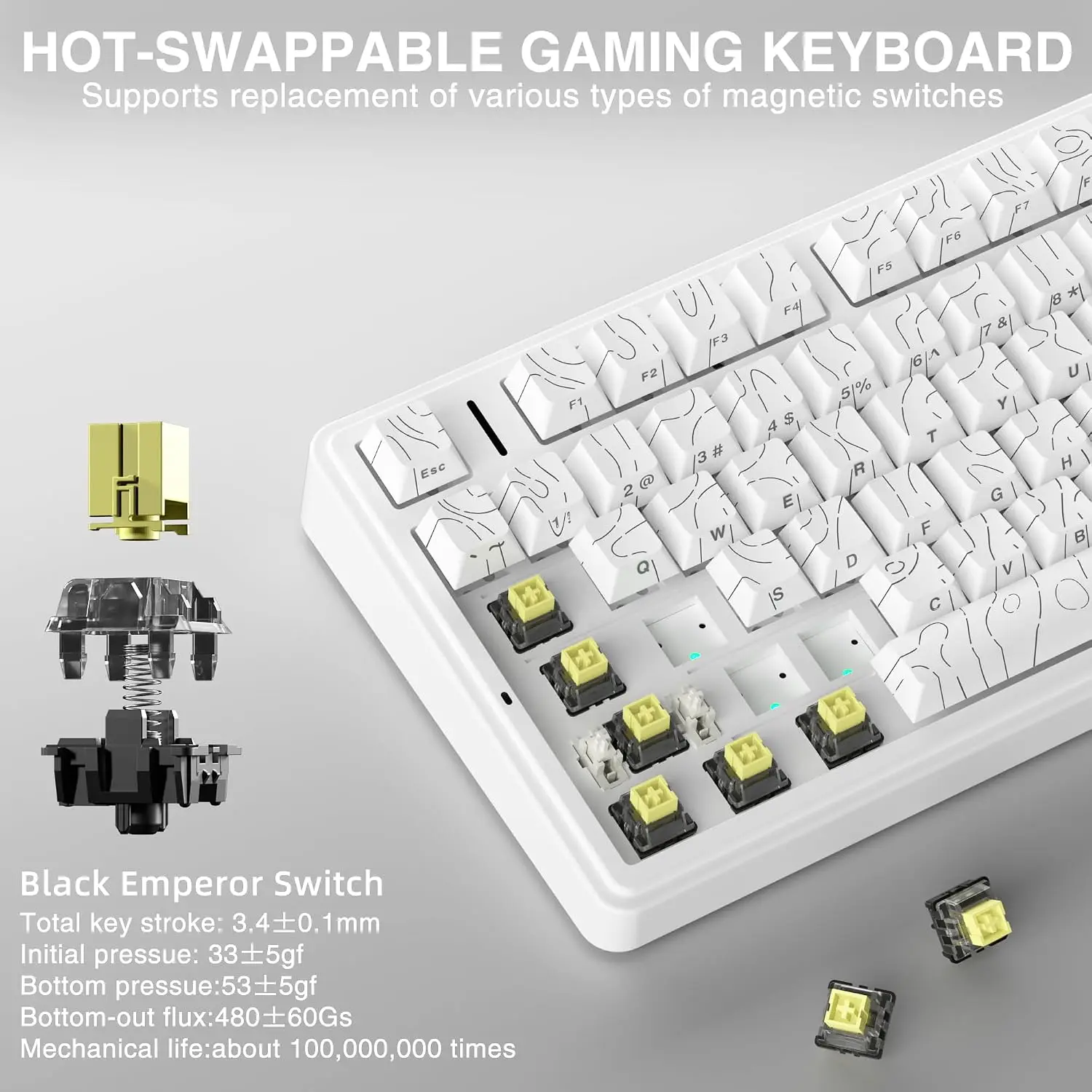 AULA F75 HE Magnetisch toetsen - Gaming Keyboard No Rgb recensie en prijs